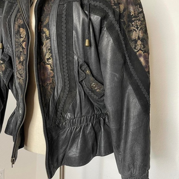 Vintage Euro Top Mond of California Leather Jacket - Picture 6 of 6